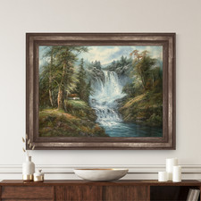 Waterfall Oil Painting Nature