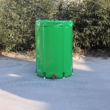 Foldable Rainwater Barrel with Stand & Tap, 200L Portable Garden Water Butt