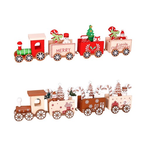 Wooden christmas train - wooden,
