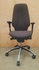 RH Logic 400 Charcoal Grey Adjustable Arms Posture Chair No Headrest
