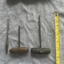Vintage Wooden Handle Gimlets Augers Shell Hand Tools