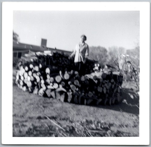 Vtg snapshot woman - snapshot, with