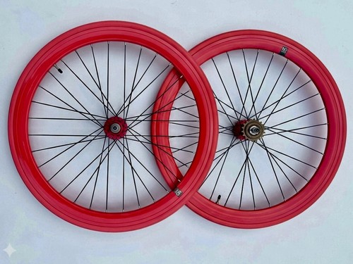 700c logo fixie wheelset - 700c,