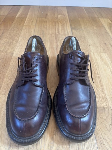 Tod derby apron - toe, brown