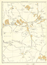 ROTHERHAM Morthen Wickersley Bramley Thurcroft Sunnyside Listerdale 1935 map