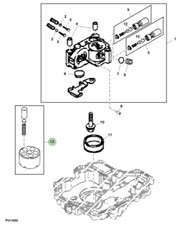Genuine John Deere X116R Ride On Mower Transmission Cylinder Block AM881473