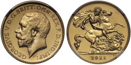 George 1911 proof - george, v