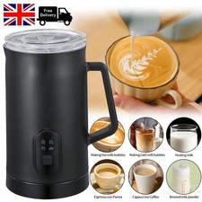 2025 Electric Milk Frother 4 in 1 Milk Steamer Automatic Hot & Cold Coffee Maker