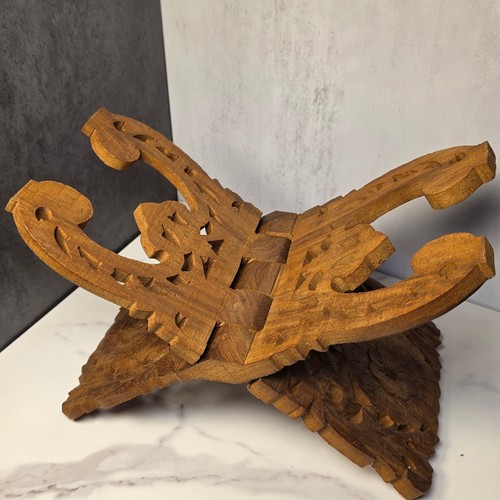 Hand carved wooden - carved, folding