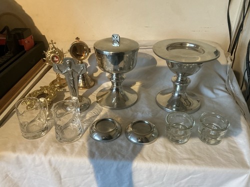 Chalice ciborium paten - chalice,, ciborium,