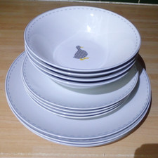 Price & Kensington Madison Duck Plates Dinner Salad Side Plates Cereal Bowls x12