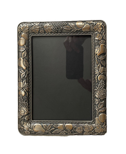 Vintage silver tone metal - silver,