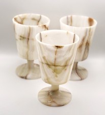Vintage Onyx Wine Glasses