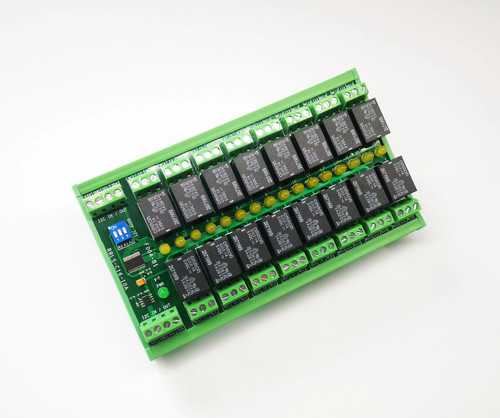 Channel din rail mounting - 16-channel,