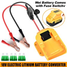 Jump Starter Car Booster Cable with Fuse Switch Emergency Power Kit For Dewalt