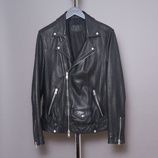 ALL SAINTS Leather Jacket Mens