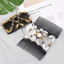 Stretch Handmade Double Comb Elastic Hairpin Magic Hair Comb Beaded Hair Clip