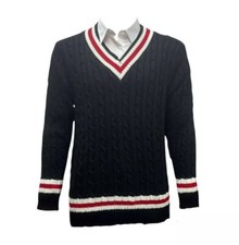 Mens V Neck Cricket Jumper