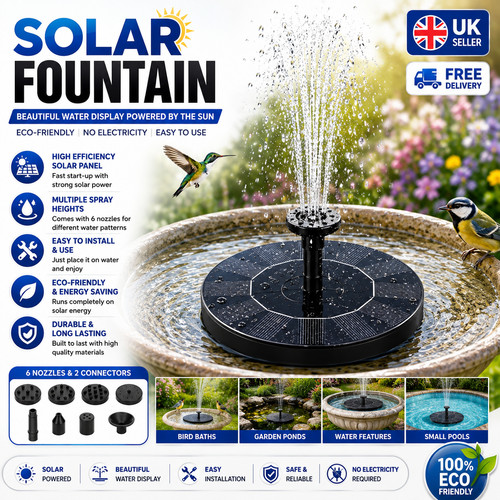 Solar fountain floating pump - fountain,