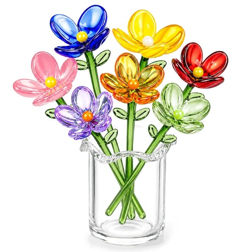 8pcs mini glass flowers - flowers, in