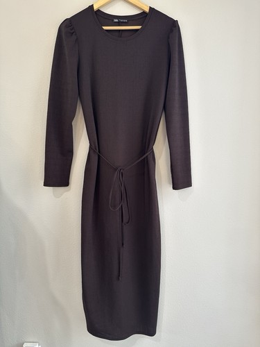 Zara long sleeve knit midi - long,