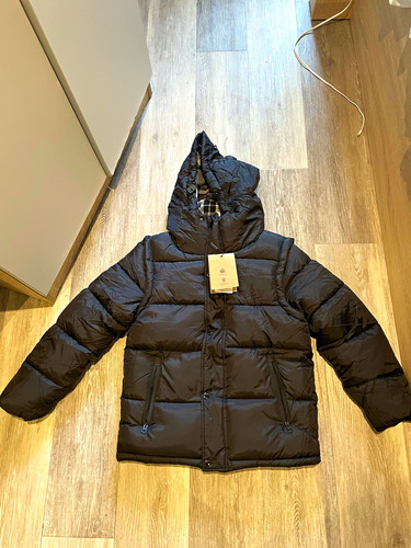 Burberry black hooded down - black,