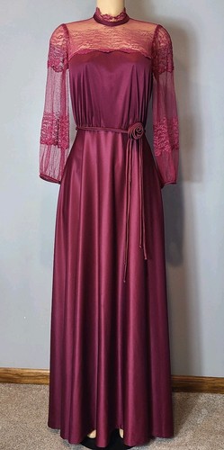 Vtg 70s victorian dress - victorian,