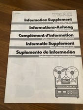 Teac X-1000m X-1000 Tape Recorder Information - KP294