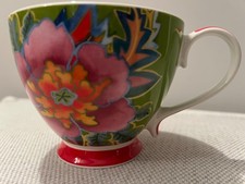 Maxwell & Williams Hanoi Flower Design 400ml Mug Red Handle - New Other