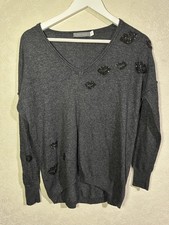 Mint Velvet Grey Jumper Black