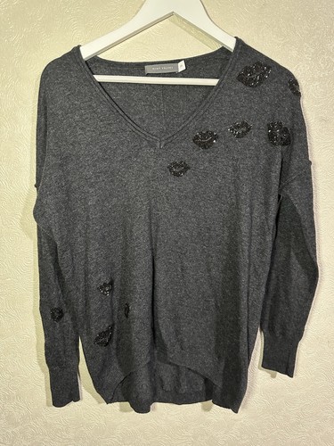 Mint velvet grey jumper black - velvet,