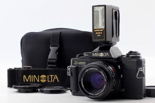 Mint minolta 500 35mm slr - [mint], x-500