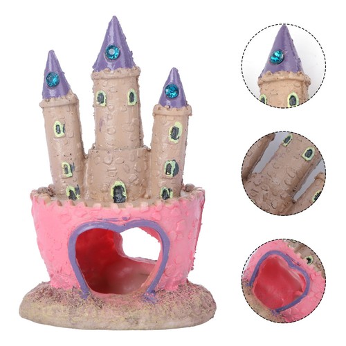 Small multicolor castle - castle, fish