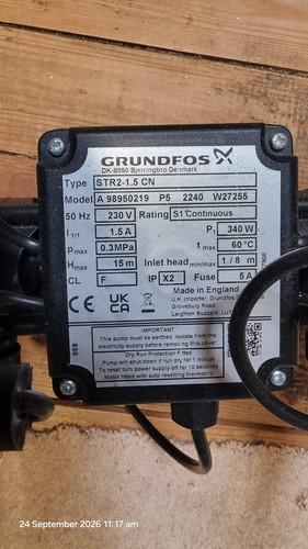 Shower pressure booster pump - booster,