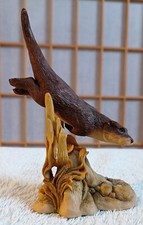 Vintage Teviotdale figurine: Otter by D Edlmann 1986,  15cm. VGC