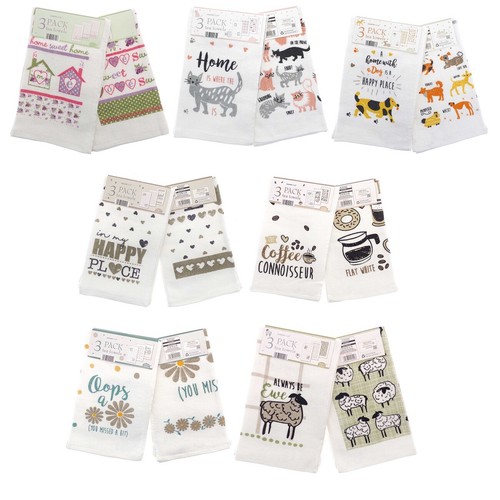Cotton tea towels kitchen - tea,