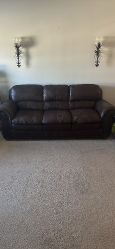 Three seater leather - three,