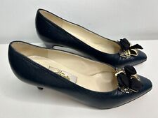 RENATA Ladies Shoes Signorina Vintage Blue Leather Heel  Court UK Size 5.5