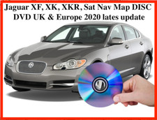 Map Jaguar XF, XK, XKR, Sat Nav DISC DVD UK & Europe latest map update