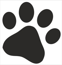 Dog Paw Print large novelty