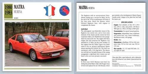 Matra murena 1980 - matra,