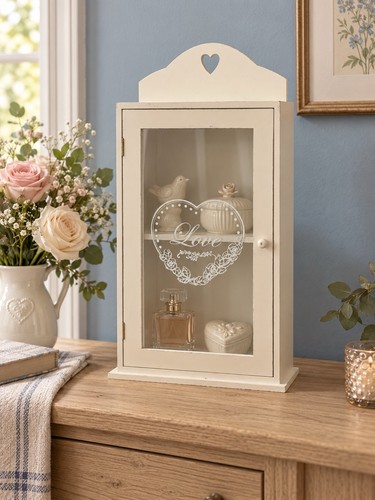 Shabby chic display - chic, cabinet