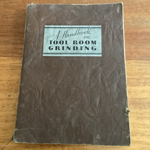 Handbook tool room - a, on