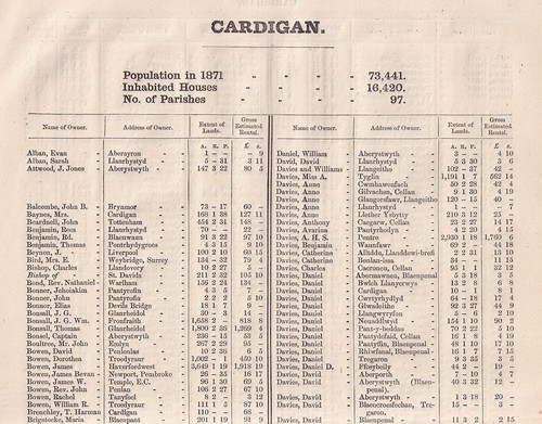1873 cardigan the names of - names,