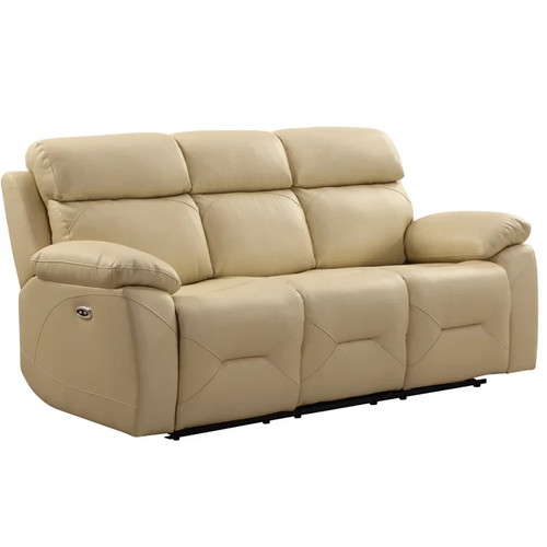 Leather recliner sofa - recliner,