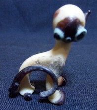 Vintage Glass Lamp Work - Siamese Cat