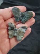 Labradorite Butterfly Carving