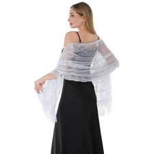 Mesh Evening Dress Shawl Pure