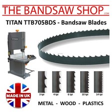Titan Bandsaw Replacement Blades 1575mm in Variable Teeth Size