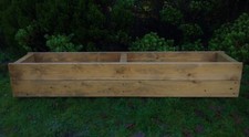 Garden planter wooden trough - garden,